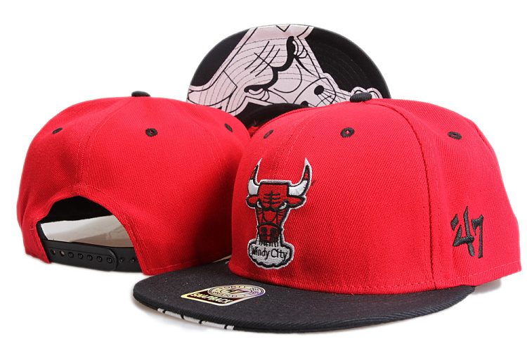 Chicago Bulls 47Brand Snapback Hat id07